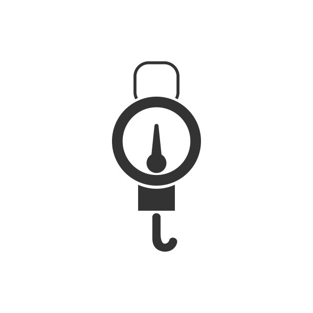 弹簧标尺图标平图片下载