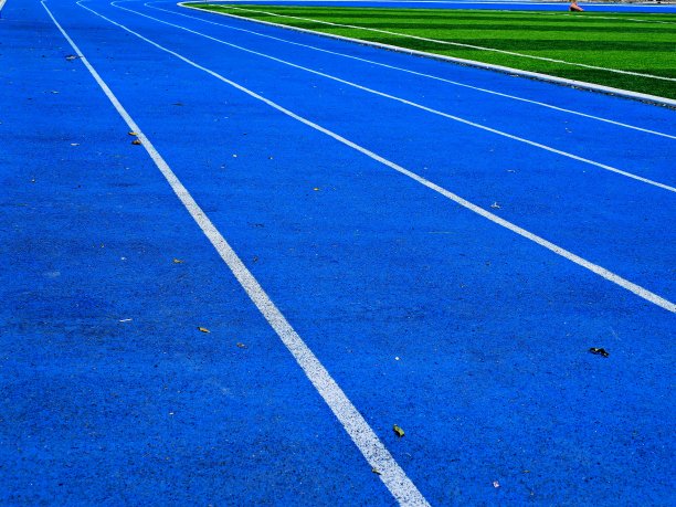 蓝色体育场的健身地板图片下载