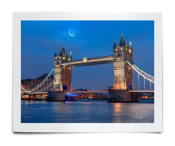 伦敦塔桥，英国照片(剪辑路径)图片下载