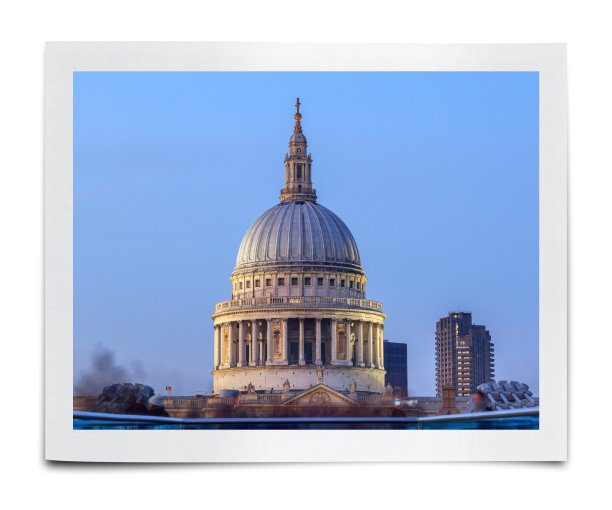 圣保罗大教堂照片(剪报路径)图片下载