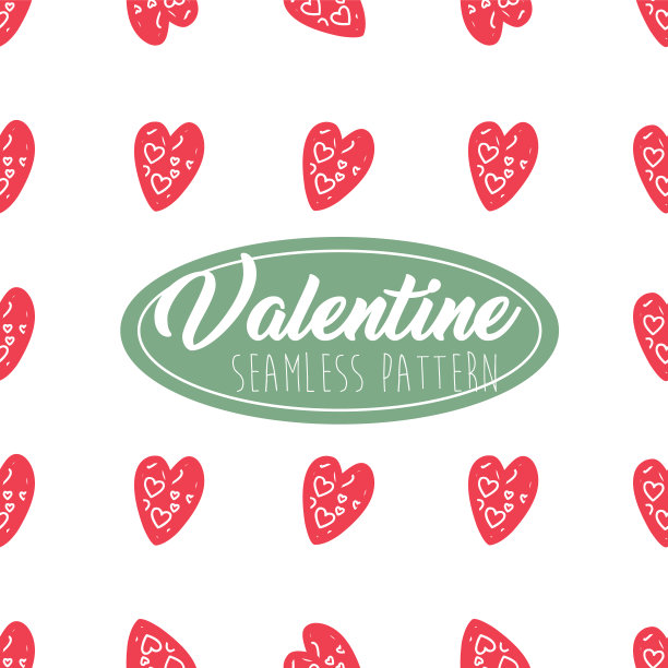 情人无缝图案心形图片下载