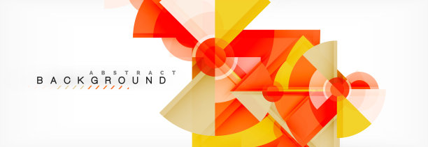 时尚的圆圈组成几何背景图片下载