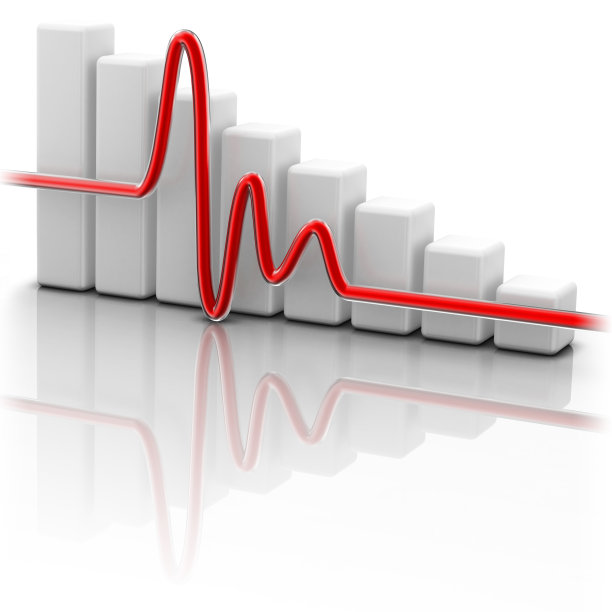 心电图上的图形背景图片下载