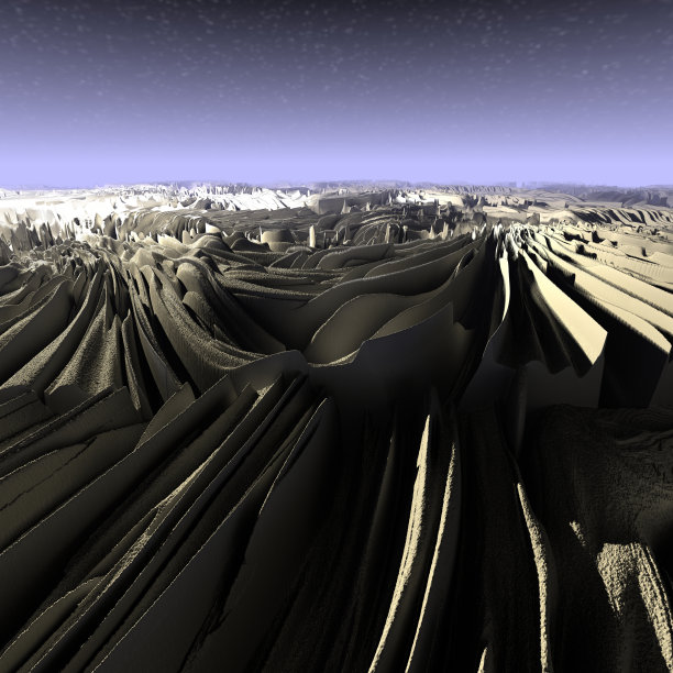 超现实景观的数字3D插图图片下载