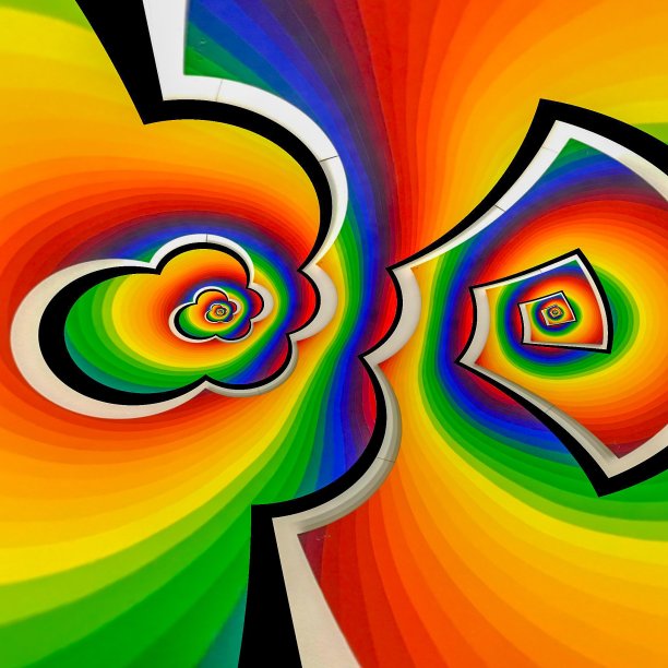 两极方形面具浮尘效果图像图片下载