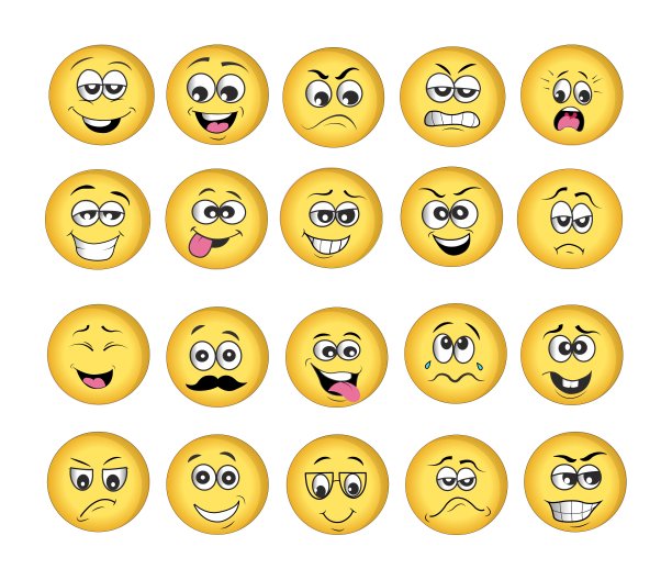 表情集矢量插图图片下载