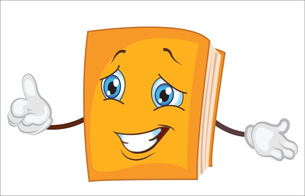 本书人物卡通。矢量插图。图片下载