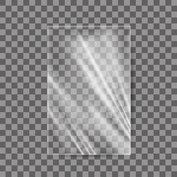 逼真模拟，透明塑料食品薄膜，食品薄膜。图片下载