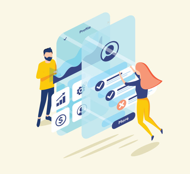 人们测试一个移动应用程序的界面和可用性。着陆页的概念。用手机获得奖励图片下载