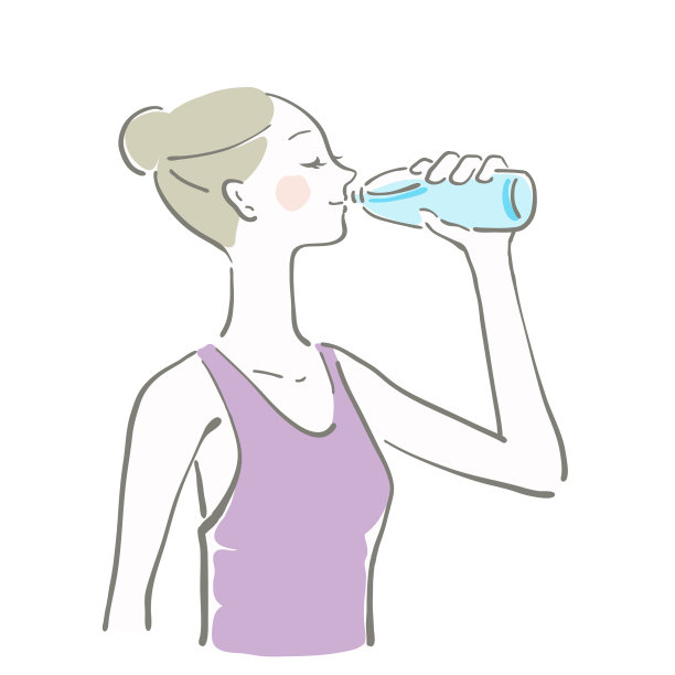 喝水的女人图片下载