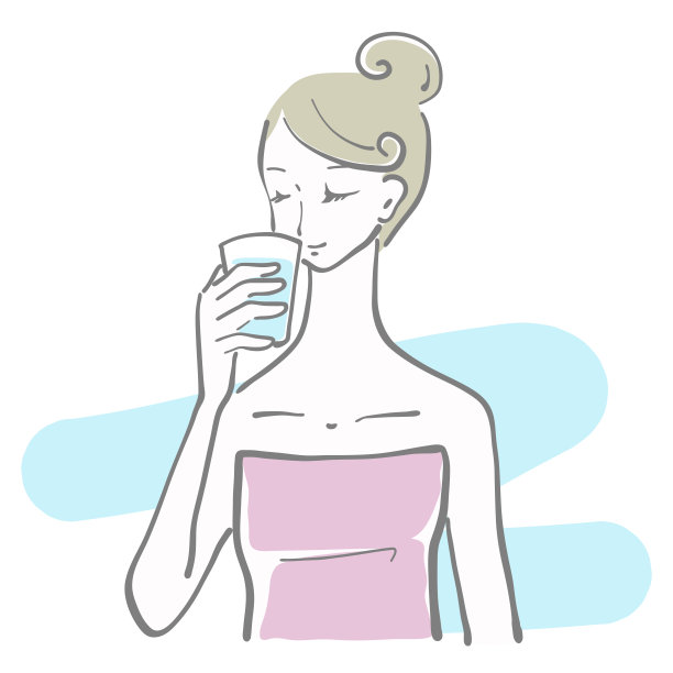 喝水的女人图片下载