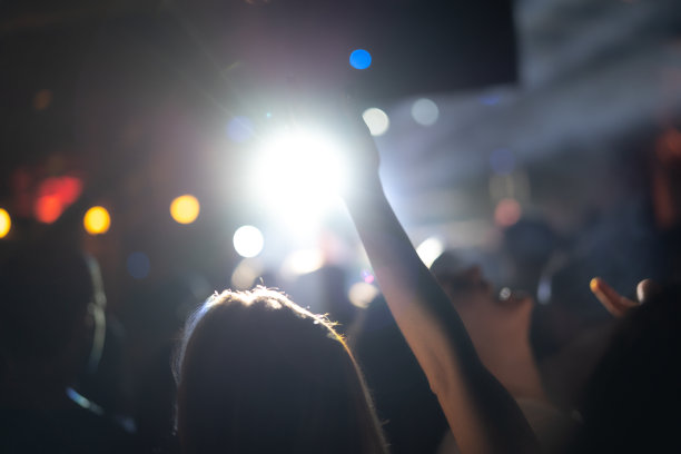 音乐会派对上的人们图片下载