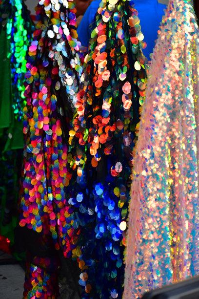 时尚区垂直色彩面料图片下载