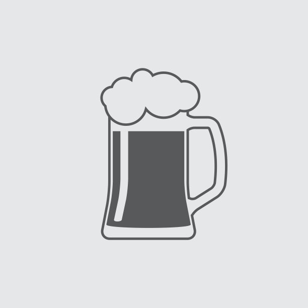 啤酒杯或玻璃图标。矢量插图。图片下载