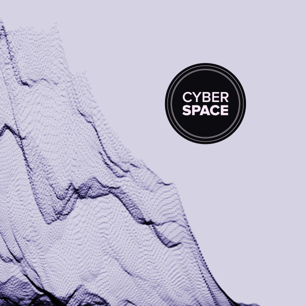 技术抽象背景向量。混乱的曲线。运动流，3D网格。封面。插图图片下载