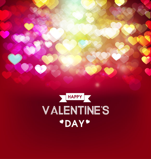 手绘情人节快乐文本作为情人节标志徽章/图标。情人节海报/卡片/邀请/横幅。浪漫的引用矢量字体印刷。情人节书法图片下载