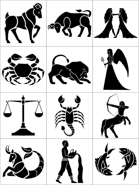 一套十二生肖，星座图片下载