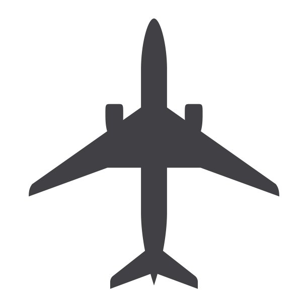 黑色飞机图标图片下载