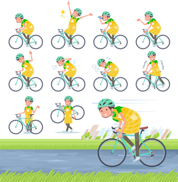 平型托儿男人公路自行车图片下载