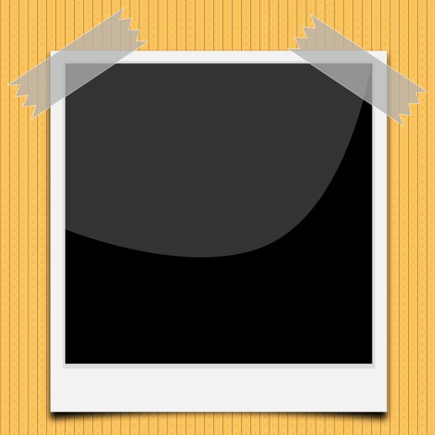 即时相框与粘性胶带-插图图片下载