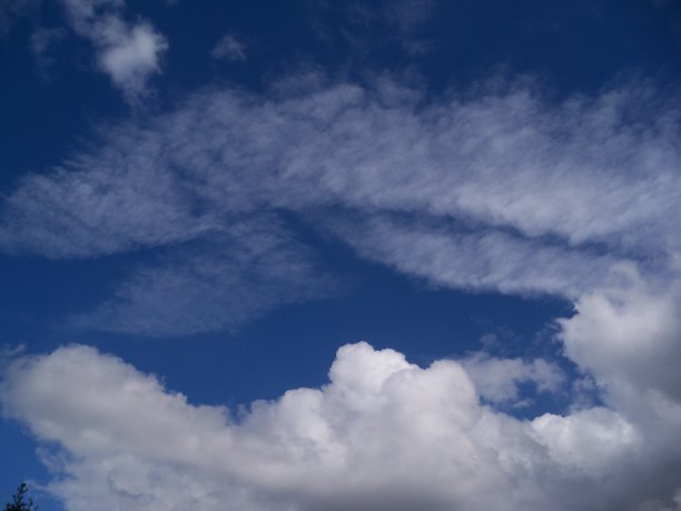 灿烂的蓝天和白云图片下载