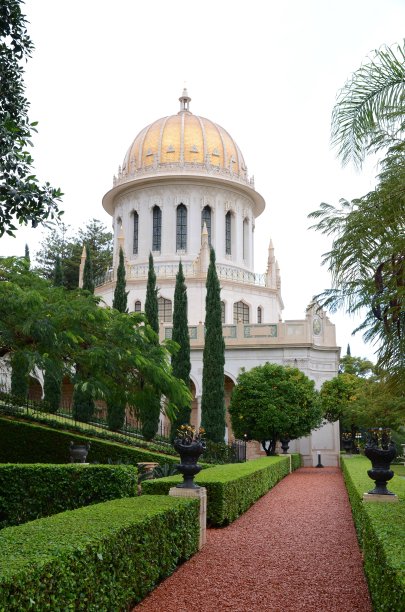 以色列海法巴哈伊花园巴布圣殿图片下载