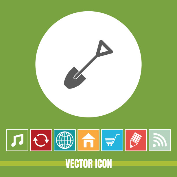 非常有用的矢量图标铲子与奖金图标非常有用的移动应用程序，软件和Web图片下载