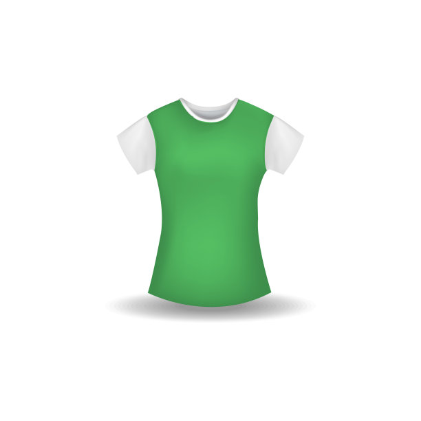 T恤模型设计模板矢量图片下载