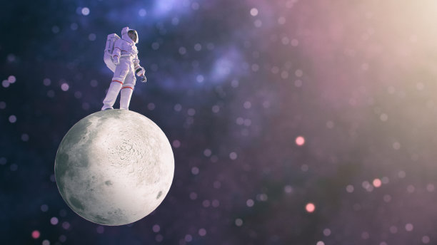 月球上的宇航员图片下载