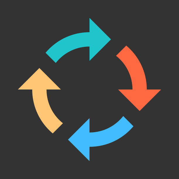 箭头符号重载，刷新，旋转，重复，重置图标创建在平面样式。图片下载