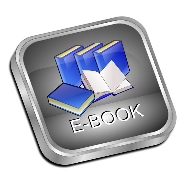 电子书按钮- 3D插图图片下载