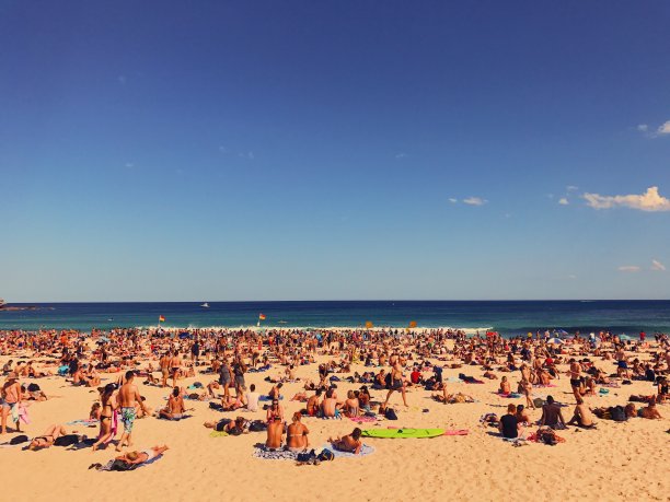 在海滩上玩一天图片下载