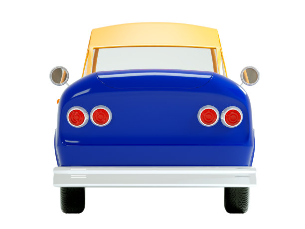 1970年的卡通复古车图片下载