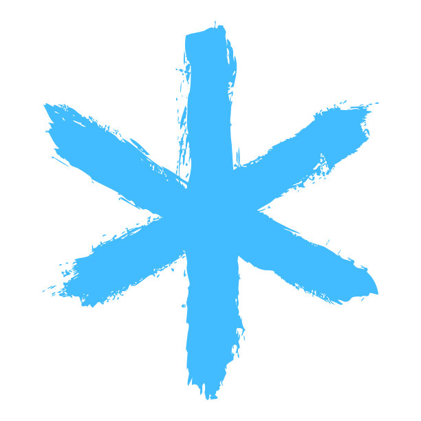 02集的雪花08。用笔触画的雪花图片下载