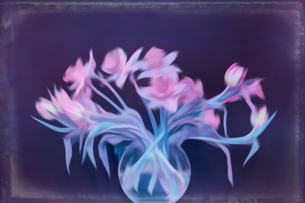 花瓶里插着春天的花图片下载