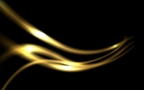 黑色背景下的抽象光波图片下载