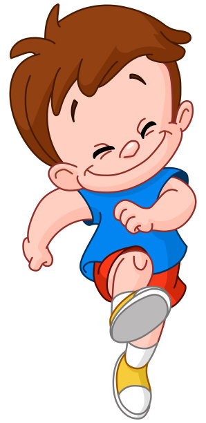 蹦蹦跳跳的孩子图片下载