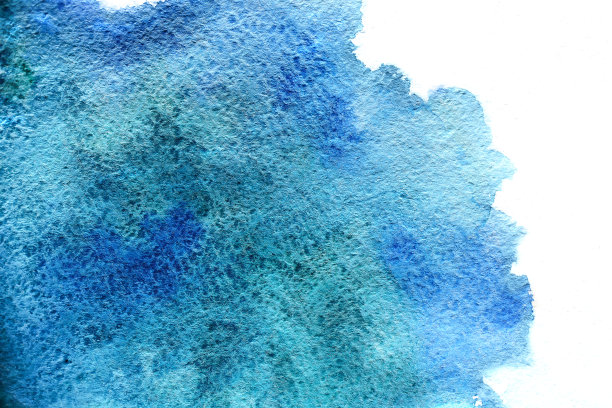 蓝色水彩抽象背景图片下载