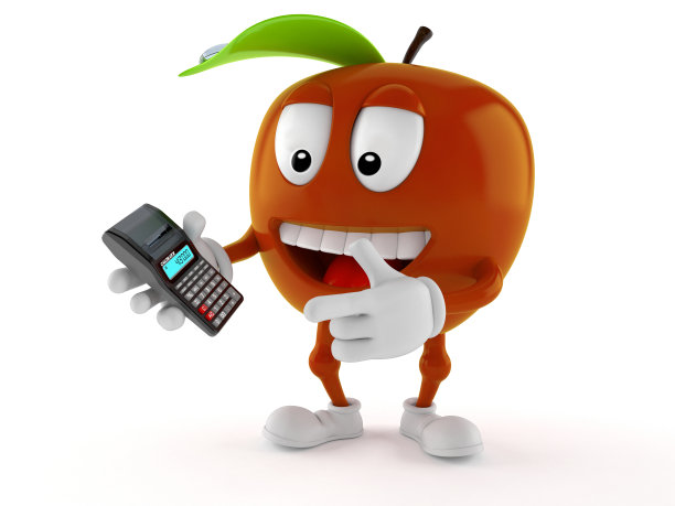 使用计算器的苹果人物图片下载