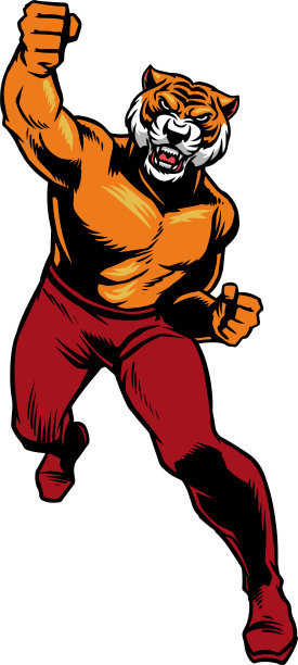 老虎权力穿孔图片下载