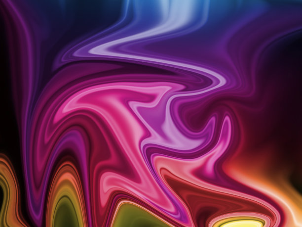 五颜六色的抽象大理石效果创造了很多颜色，紫色、黄色、粉色、红色图片下载