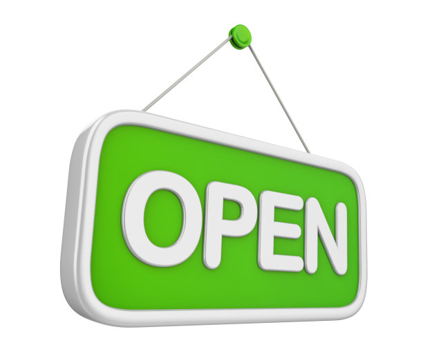 开放签署孤立图片下载