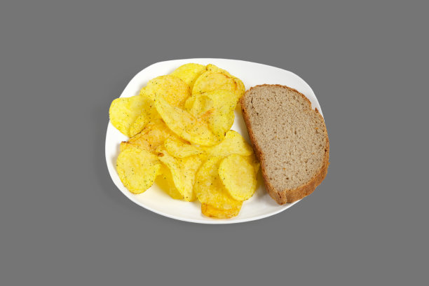 芯片和面包。图片下载