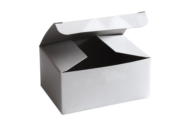 白盒打开孤立的白色背景。图片下载