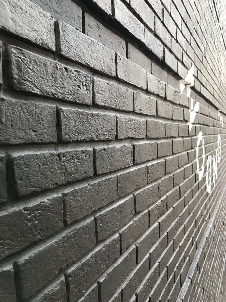 黑色砖墙全框架抽象背景图片下载