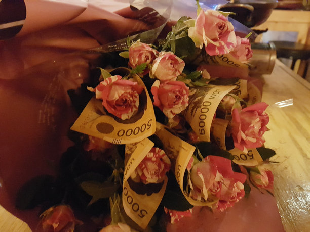 钱的花束图片下载