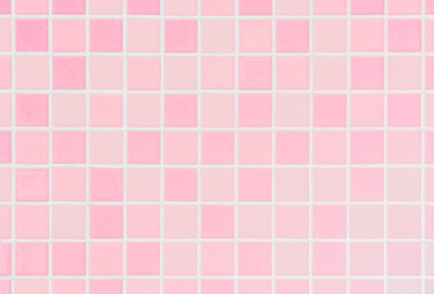 白色或粉色陶瓷墙和地砖抽象背景。为卧室的装饰设计几何马赛克纹理。图片下载