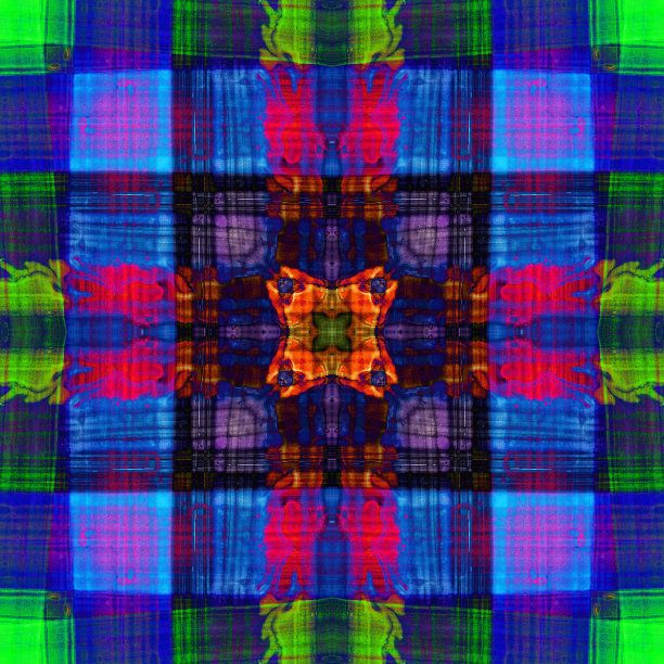 艺术抽象设计。生动，色彩，镜面图案。图片下载