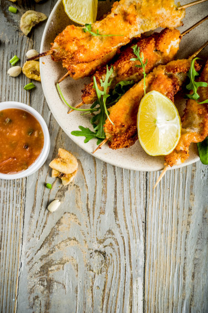 西非烤鸡串图片下载