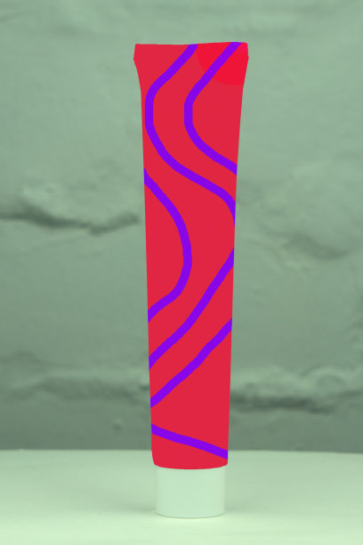 空管牙膏，乳膏或凝胶模板。图片下载